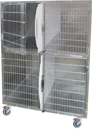 Veterinary Hospital Cage 5 Places in Stainless Steel | Lory Projects