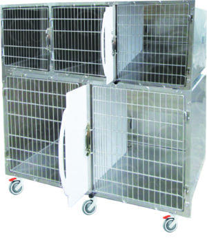 Veterinary Hospital Cage 5 Places | Stainless Steel