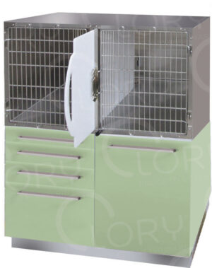 Guest Cage Two Seats with Cabinet | Lory Veterinary Projects