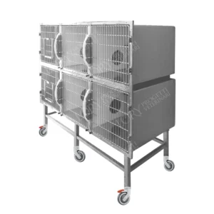 Standard inpatient cat cage 6 places