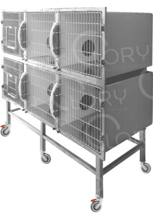 Cage Cats 6 Places | Stainless Steel | Lory Veterinary Projects
