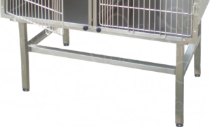 Base Fissa per Gabbie Degenza Veterinarie in Acciaio Inox AISI 304 | Lory Progetti Veterinari