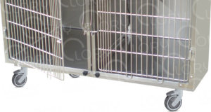 Base con Ruote per Gabbie Degenza Veterinarie | Acciaio Inox AISI 304 | Lory Progetti Veterinari