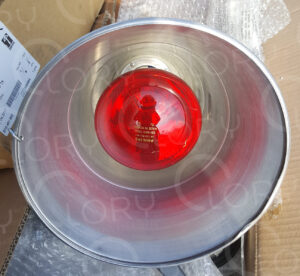 Campana Riscaldante Veterinaria con Lampada Infrarossi 150W | Lory Progetti Veterinari