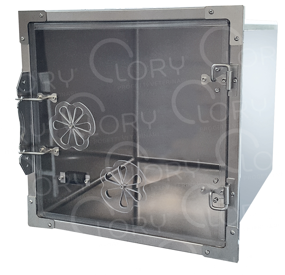 Porta Ossigenoterapia Fissa H 950 mm per Gabbie Veterinarie | Lory Progetti Veterinari