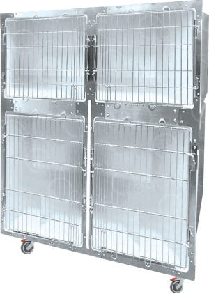 Veterinary Hospital Cage PVC 4 Places | Lory Veterinary Projects