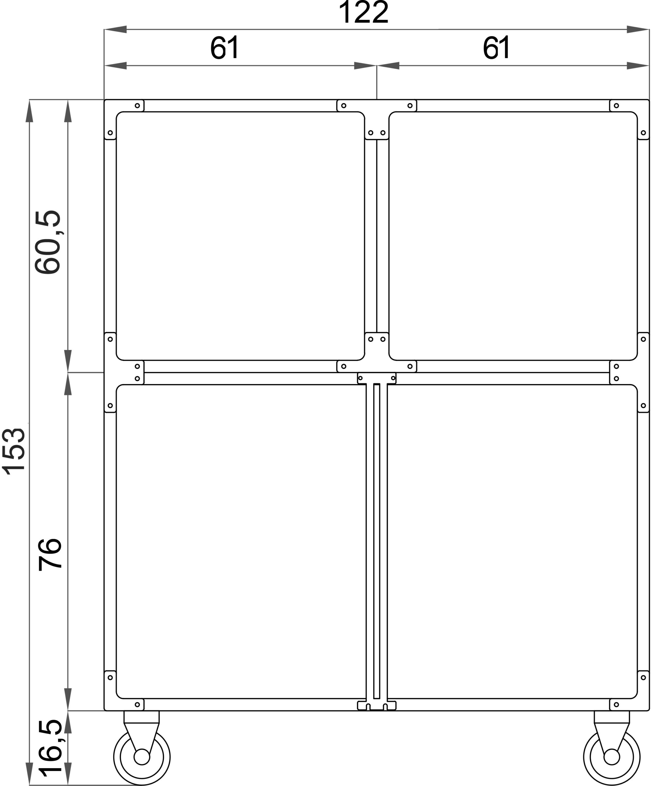 Gabbia in PVC 4 posti - immagine 2