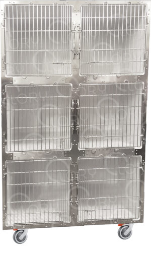 Veterinary Hospital Cage PVC 6 Places | Lory Veterinary Projects