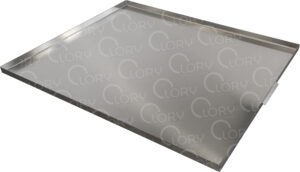 Vassoio raccogli liquidi in acciaio inox AISI 304 per grigliato – Modulo L121 cm