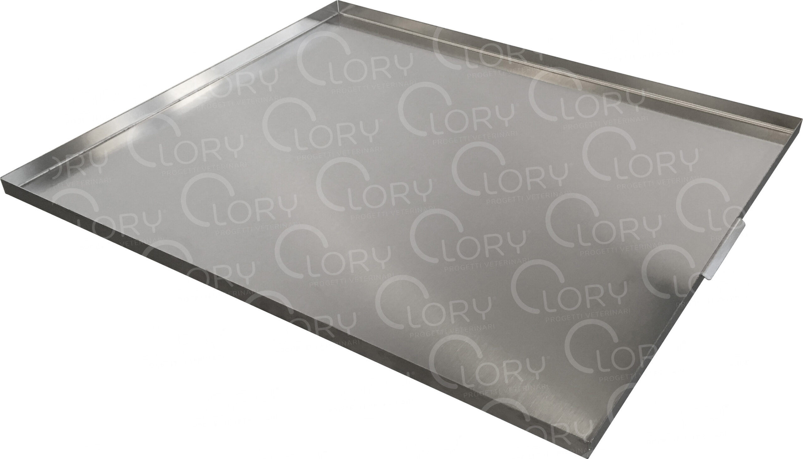 Vassoio raccogli liquidi in acciaio inox AISI 304 per grigliato – Modulo L121 cm
