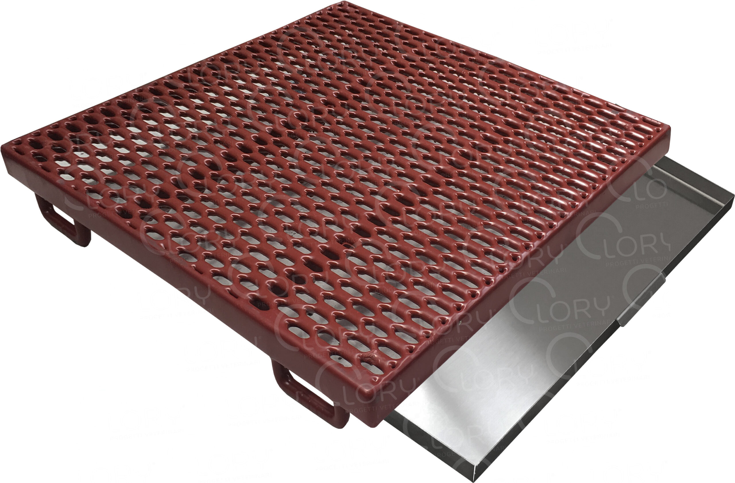 Vassoio raccogli liquidi per grigliato plastificato modulo 60,5 cm - immagine 2