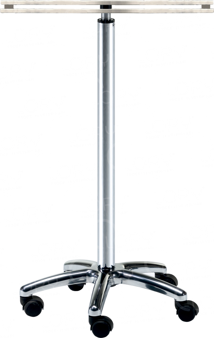 Chrome-Plated Steel Gas Anesthesia Stand, 120 cm | Lory Progetti Veterinari