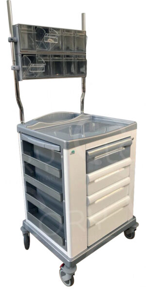AISI 304 Stainless Steel Pharmacy Cart | Lory Progetti Veterinari