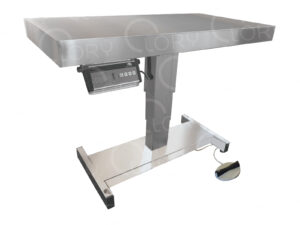 Electric veterinary examination table with integrated AISI 304 stainless steel scale mod. Balance