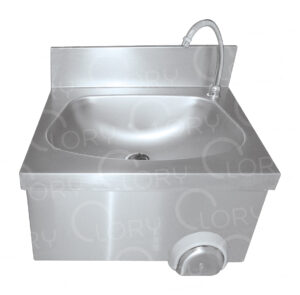 AISI 304 Suspended Surgical Sink | Knee-Operated Control | Lory Progetti Veterinari