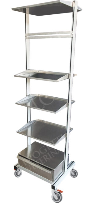 Carrello anestesia a 2 cassetti senza allestimento