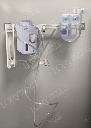 Barra anestesia da muro con isoflurano