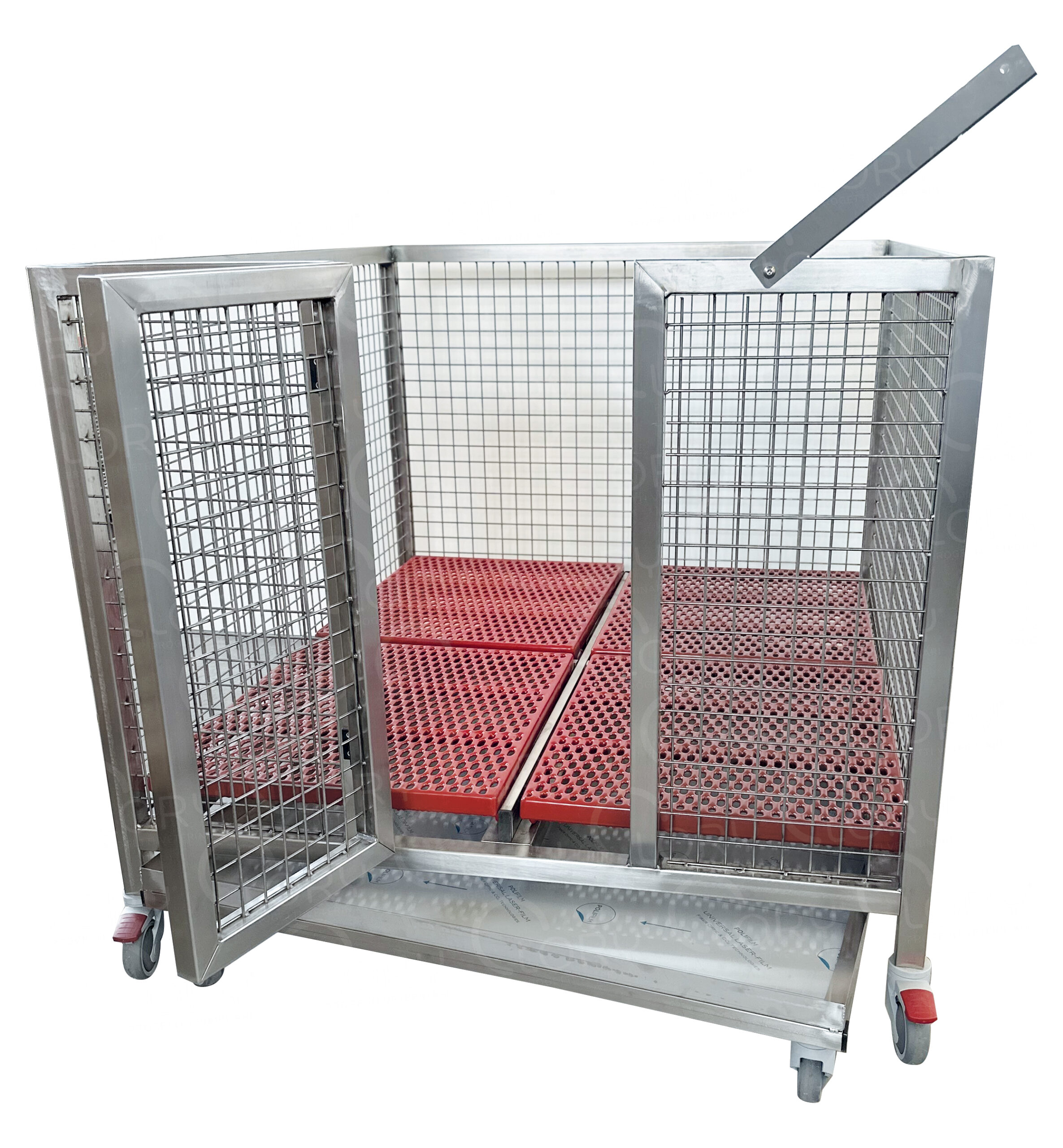 Veterinary Cage Box on Braking Wheels | Lory Veterinary Projects