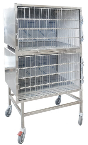 Intensive or Infectious Cage 2 Places for Veterinary Clinics Lory Veterinary Projects