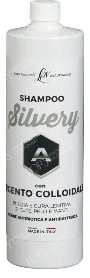 Shampoo Silvery con argento colloidale flacone da 1 lt.