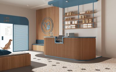 Sala d’aspetto dell’ambulatorio veterinario, il primo biglietto da visita