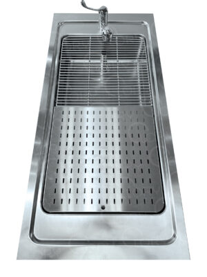Stainless Steel Grate for Veterinary Tub, 140 cm | Lory Progetti Veterinari