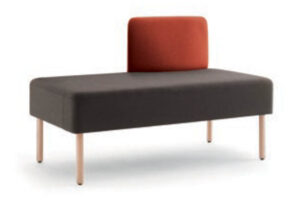 Divano 2 posti con schienale