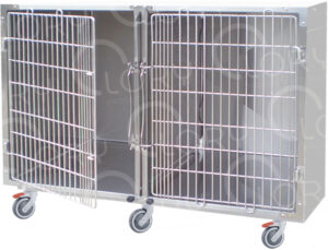 Veterinary Hospital Cage 2 Places | Stainless Steel | Lory Veterinary Projects