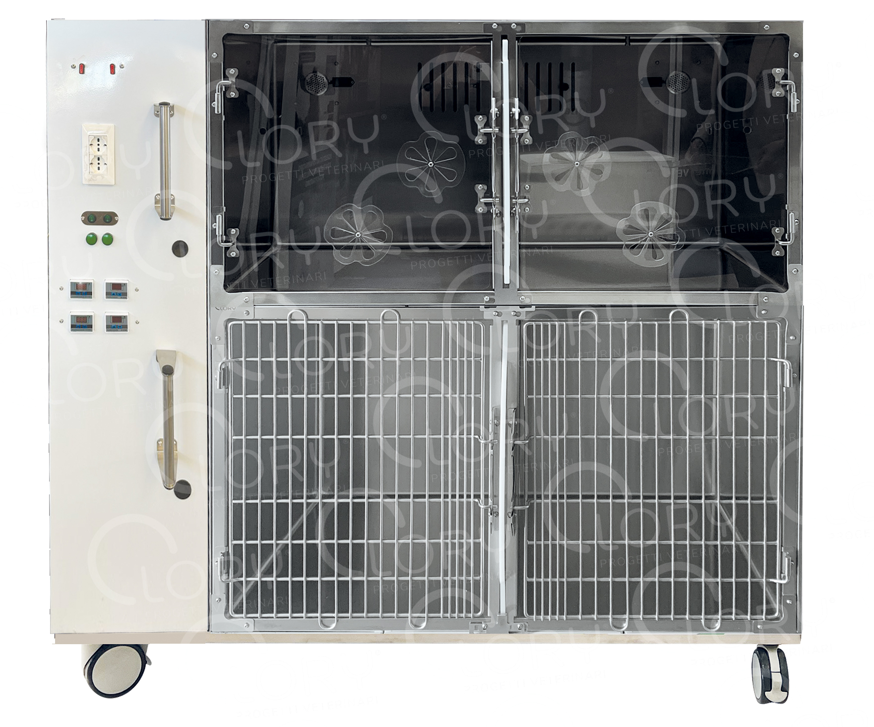 4-Bay Veterinary Intensive Care Cage | Lory Progetti Veterinari