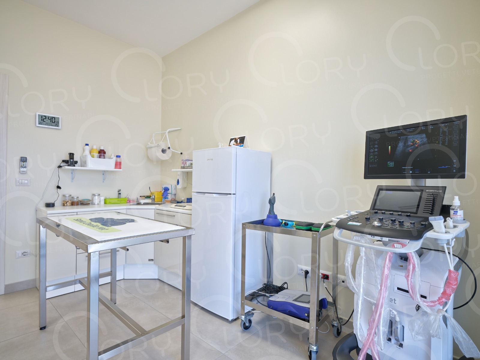 Tavolo da visita veterinario modello Planner Maxi smontato in acciaio inox AISI 304 - immagine 3