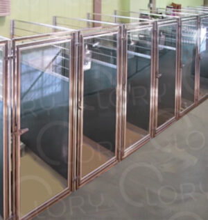Box Affiancato Veterinario Acciaio Inox AISI 304 | Lory Progetti Veterinari