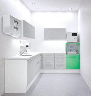 Modular furniture composition for laboratory