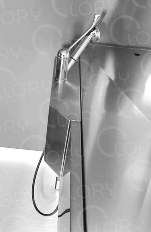 Mounting Bracket with AISI 304 Stainless Steel Mixer for Tub | Lory Progetti Veterinari