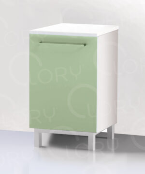 1-door cabinet on steel feet