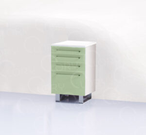 4-drawer cabinet on sled