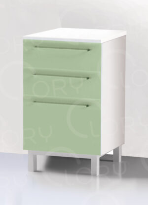 Cabinet with 2 drawers and 1 door on feet