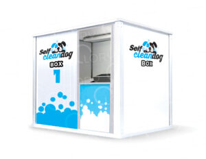 Self-service washing box