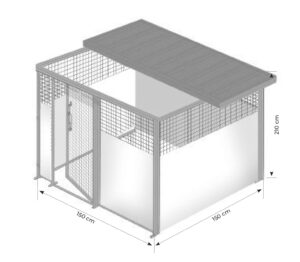 BOX CANI INTERO COPERTO PER META'