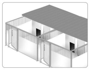 BOX CANI AFFIANCATO CON ZONA NOTTE COMPLETO DI GATTAIOLA