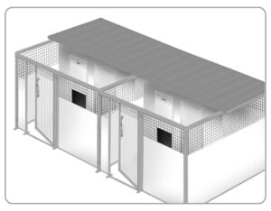 BOX CANI AFFIANCATO CON ZONA NOTTE COMPLETO DI GATTAIOLA