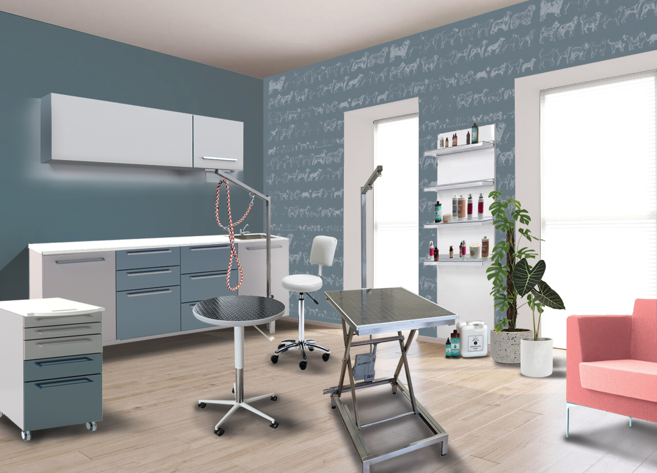Professional grooming furniture