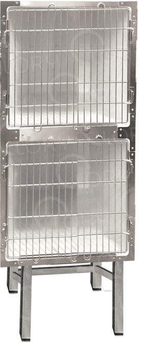 Gabbia Veterinaria PVC 2 Posti | Degenza Professionale | Lory Progetti Veterinari